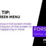 forScore Quick Tip Full Screen Menus Tile